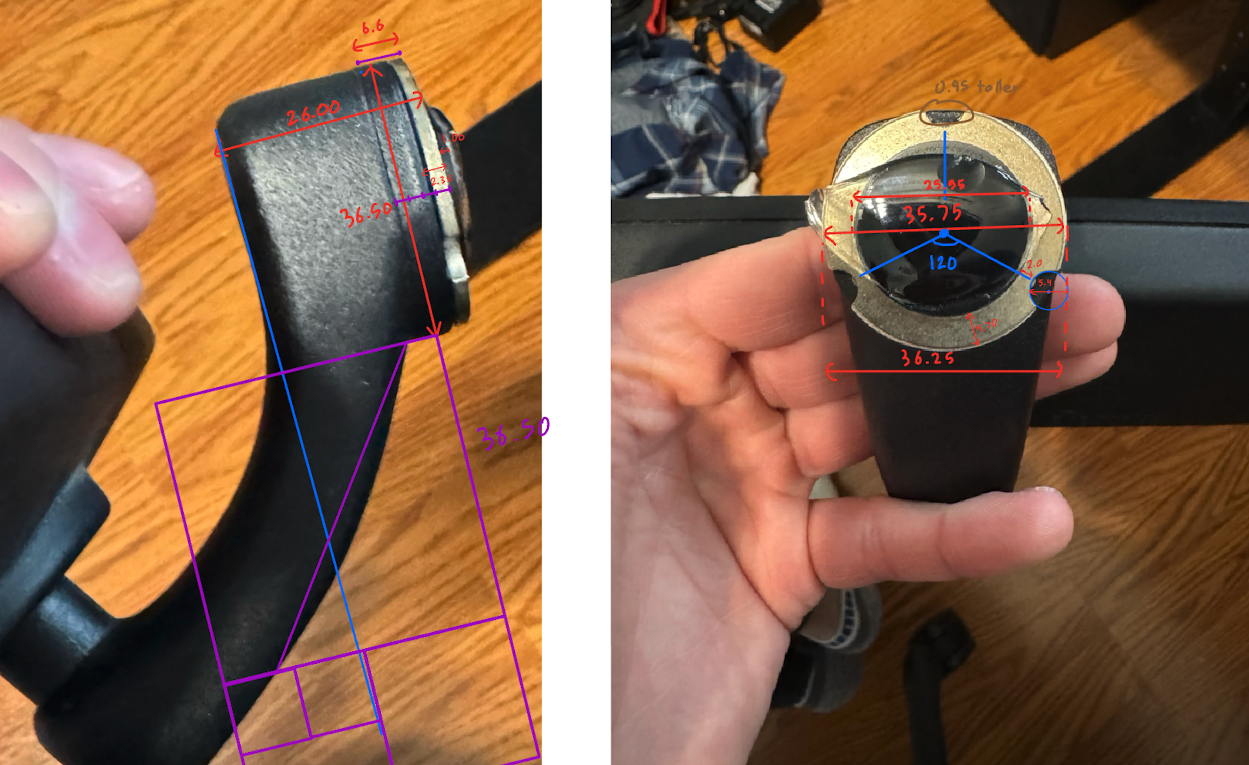 Taking measurements for a rapid prototyping project